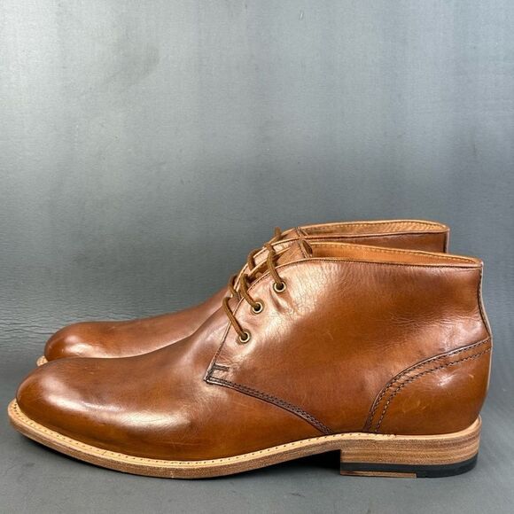 J&M Collection Dudley Chukka Brown Waxed English Suede boot shoes men’s 13 main image 4